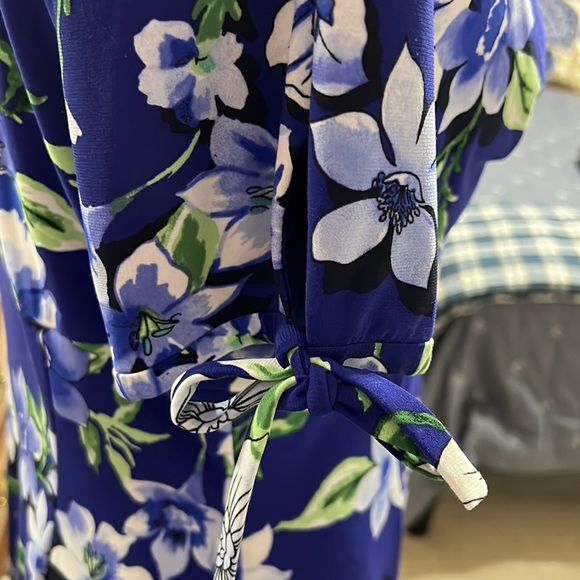 Chaps Floral Fit and Flare Dress - Picture 3 of 6